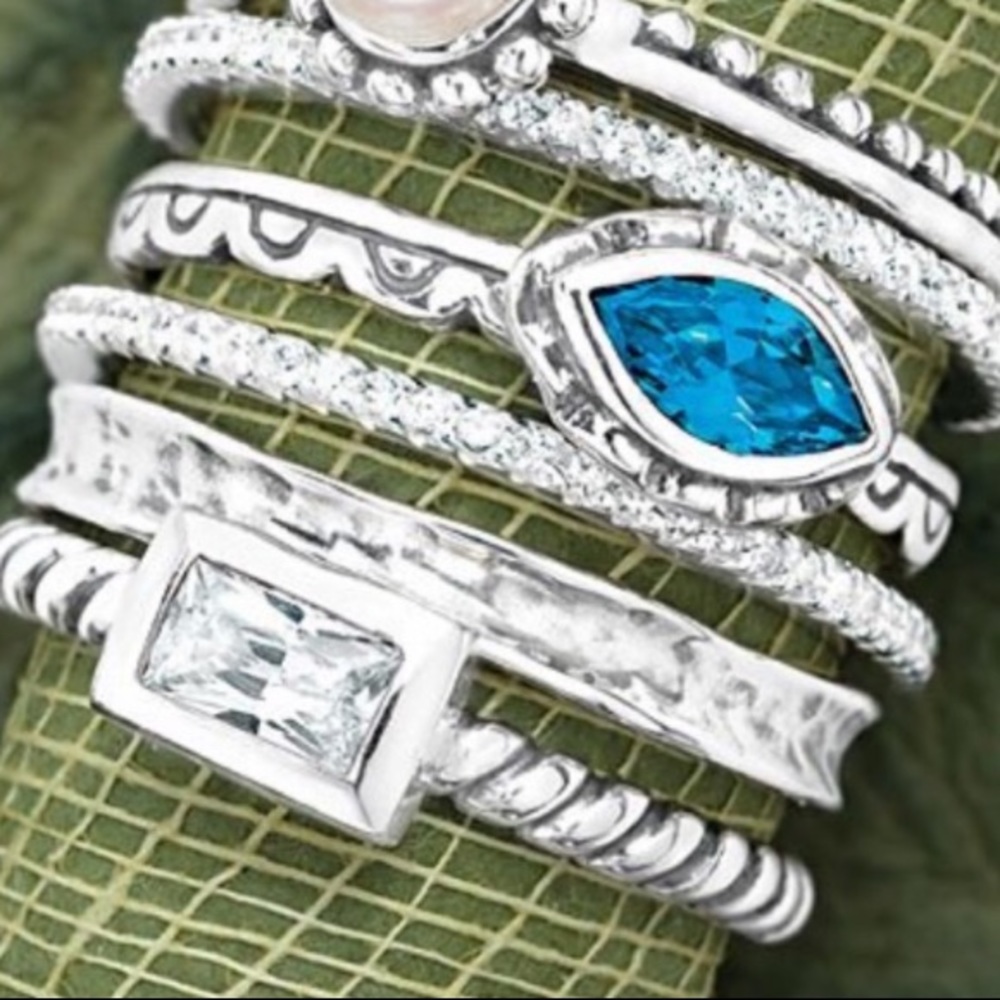 Silpada Sterling “Perfection” Stack Ring R2750. S… - image 3